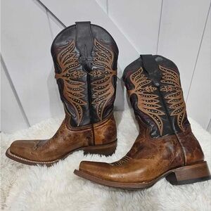 Circle G Studded Butterfly Cowgirl Boots | Size 8.5